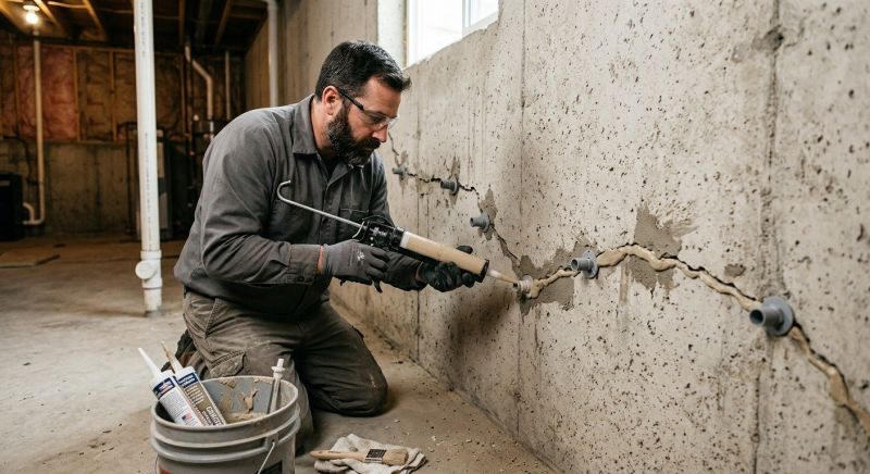 Basement Crack Repair in Waycross, GA