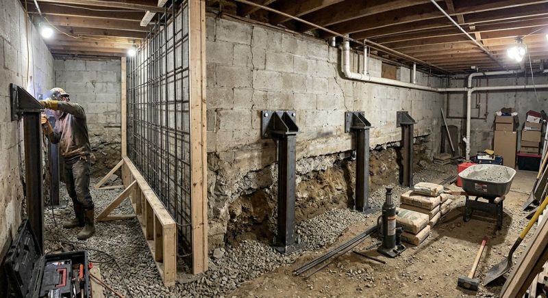 Basement Stabilization in Waycross, GA