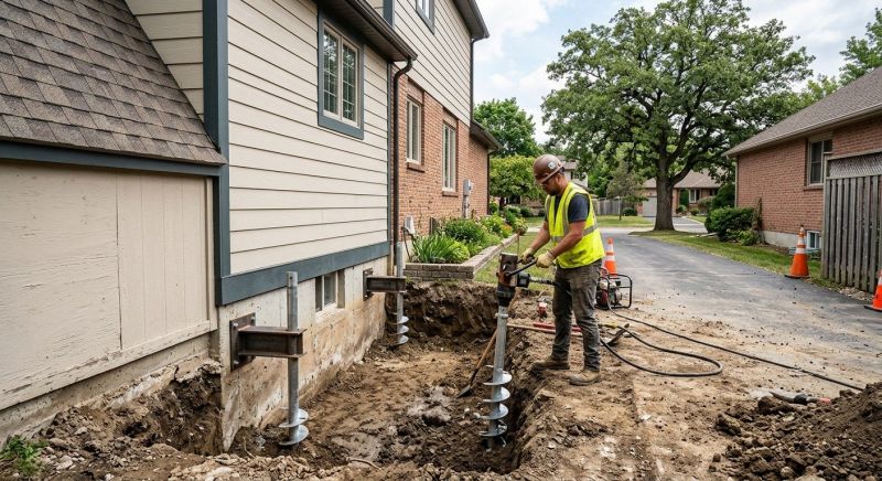 Helical Piers Installation in Waycross, GA
