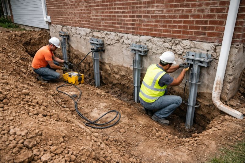 Helical Piers Installation in Waycross, GA
