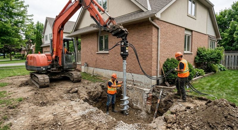 Helical Pile Installation in Waycross, GA