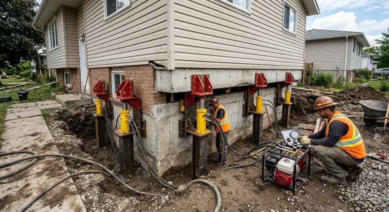 Sinking Foundation Lifting in Waycross, GA