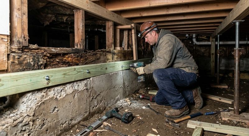 Sinking Foundation Repair in Brantley County, GA